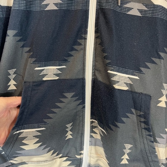 No Brand Women's Aztec Zip Up Sweatshirt Western Cowgirl Boho Size Large - Picture 5 of 6